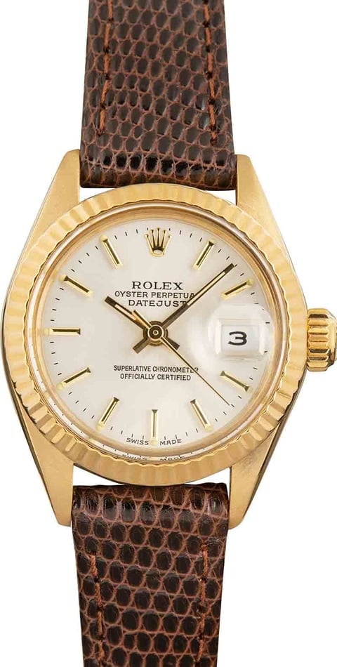 Ladies Rolex Datejust 6917 Silver Dial