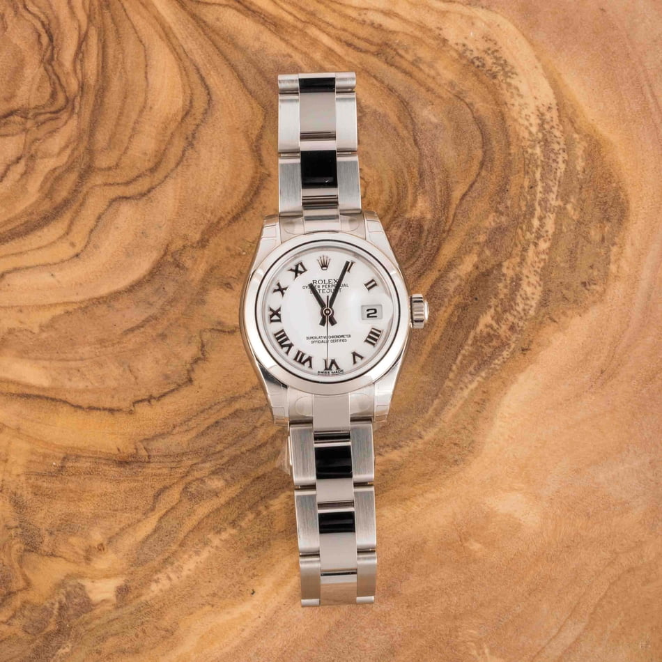 Ladies Rolex Datejust 179160 White Roman Dial