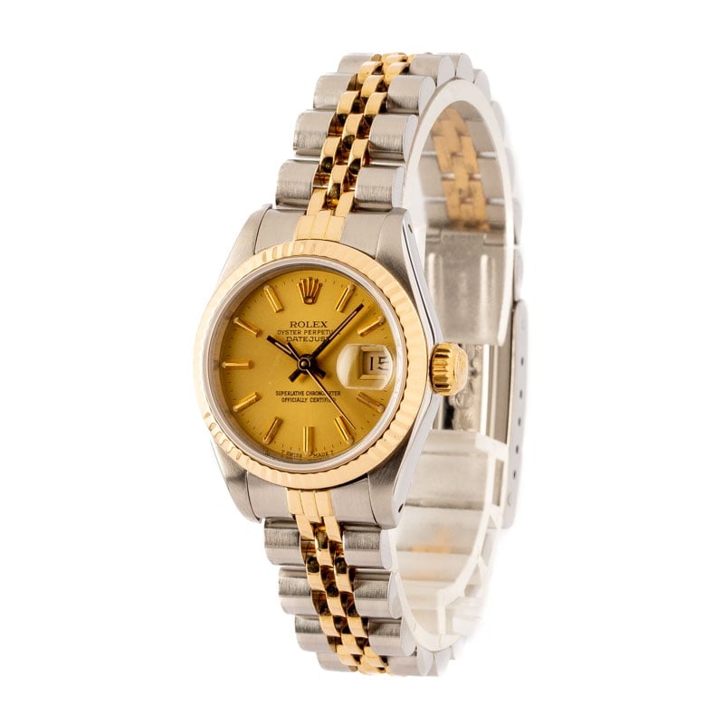 Ladies Rolex Datejust 69173 Steel & 18k Gold