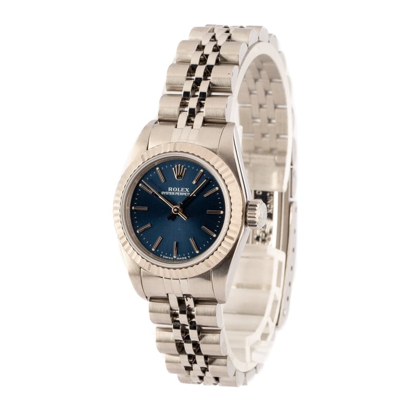 Rolex Oyster Perpetual 67194 Blue Dial