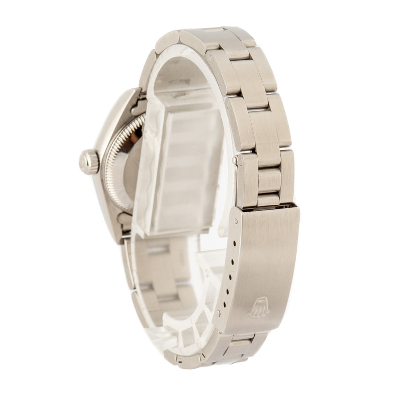 Rolex Ladies Oyster Perpetual 76080 Silver Index Dial