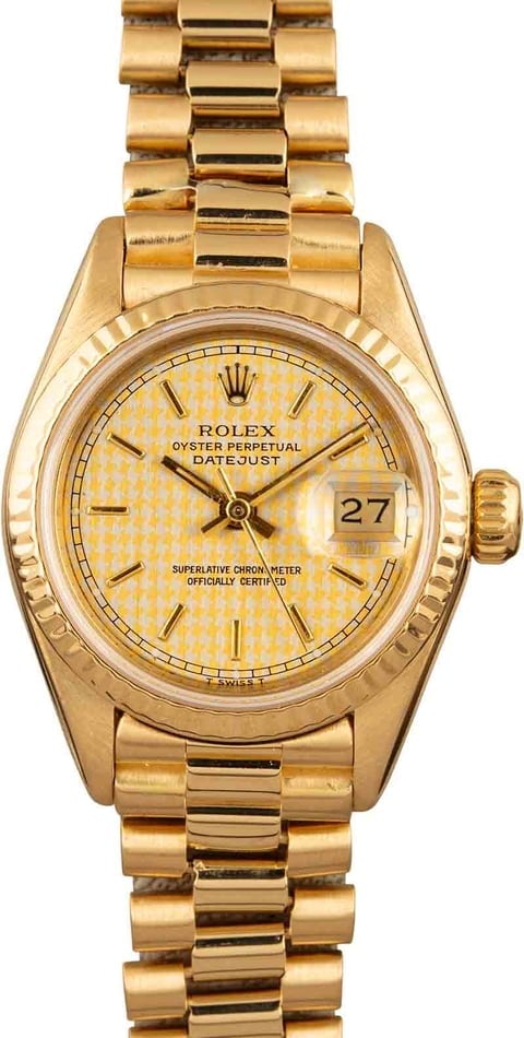 Rolex Ladies President Yellow Gold Watch