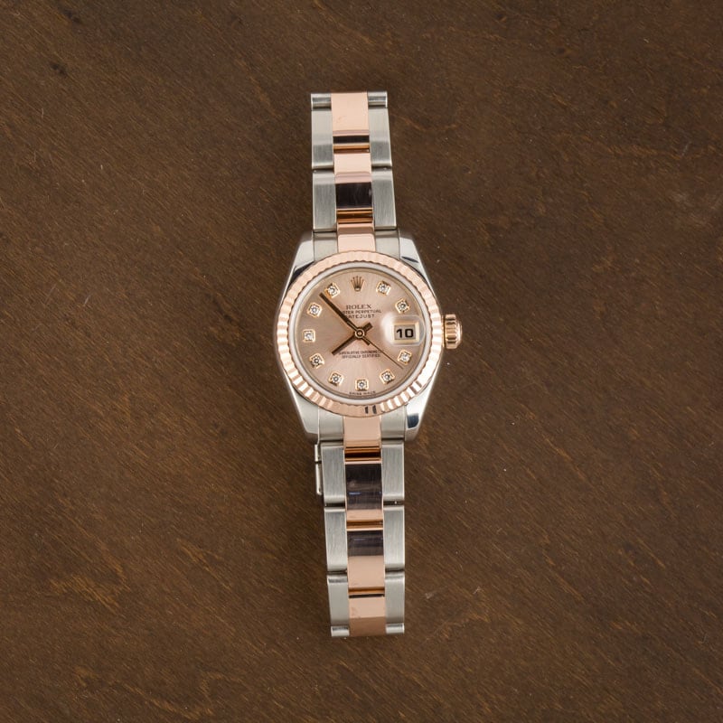 Ladies Rolex Datejust Ref 179171 Diamond Dial
