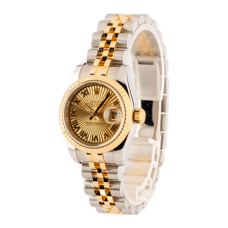 Ladies Rolex Datejust 179173 Sunbeam