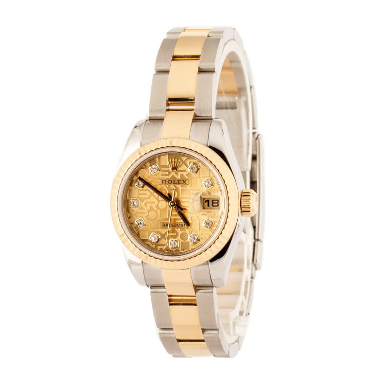 Ladies Rolex Datejust 179173 Diamond Jubilee Dial