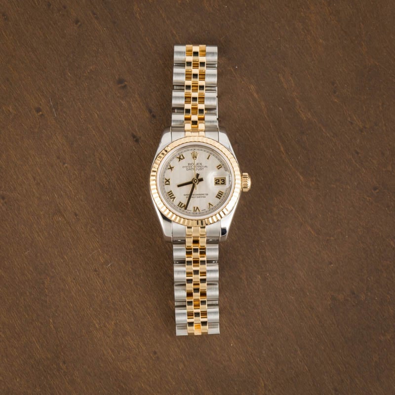 Ladies Rolex Datejust 179173 Ivory Dial