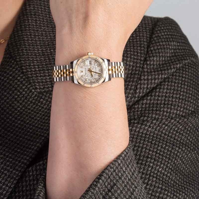 Ladies Rolex Datejust 179313 Silver Jubilee Diamond Dial