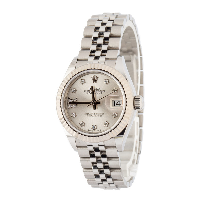 Rolex Lady Datejust 279174 Silver Diamond Dial