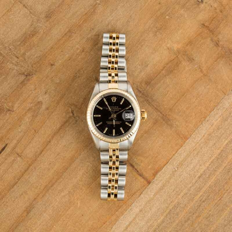 Lady Rolex Datejust ref 6917 Black Dial