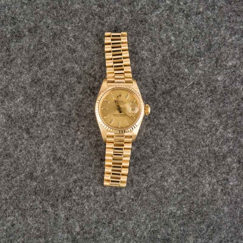 Ladies Rolex Datejust Ref 6917 18k Yellow Gold