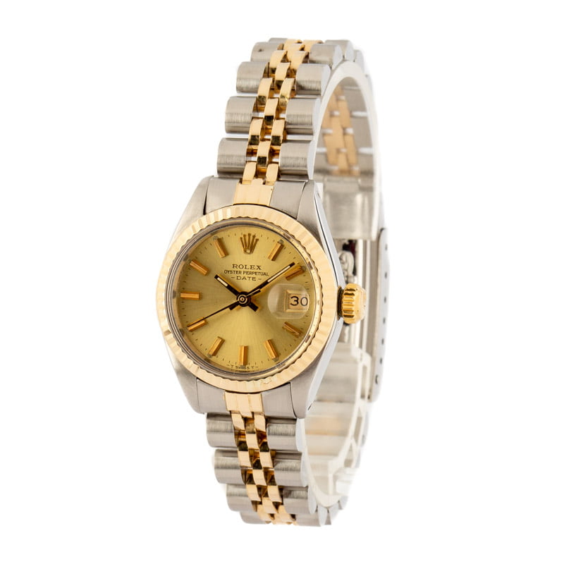 Ladies Rolex Datejust 6917 Stainless Steel & 18k Yellow Gold