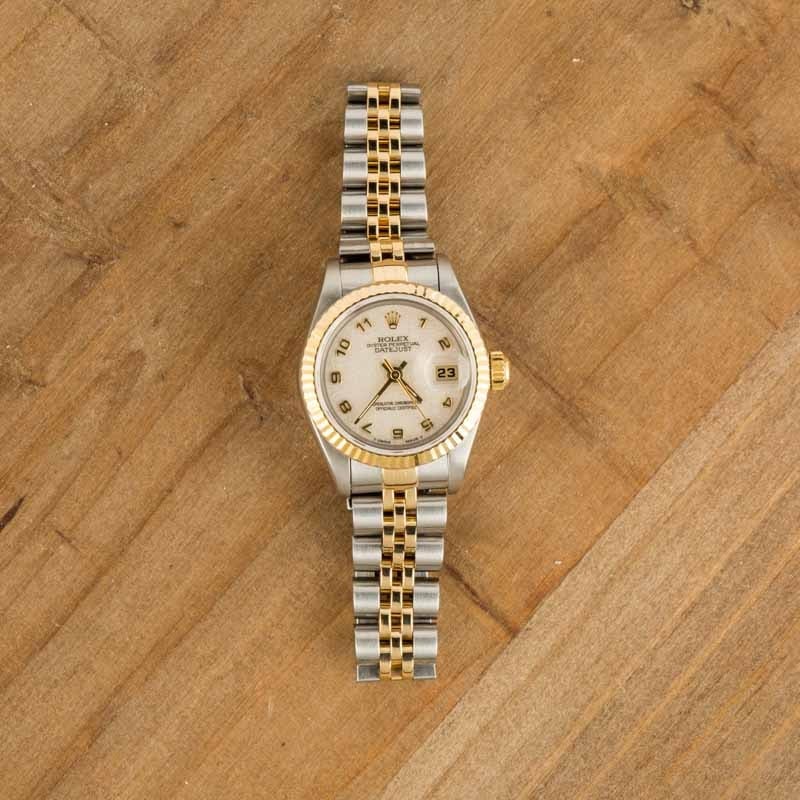 Ladies Rolex Datejust Ref 69173 Ivory Jubilee Dial