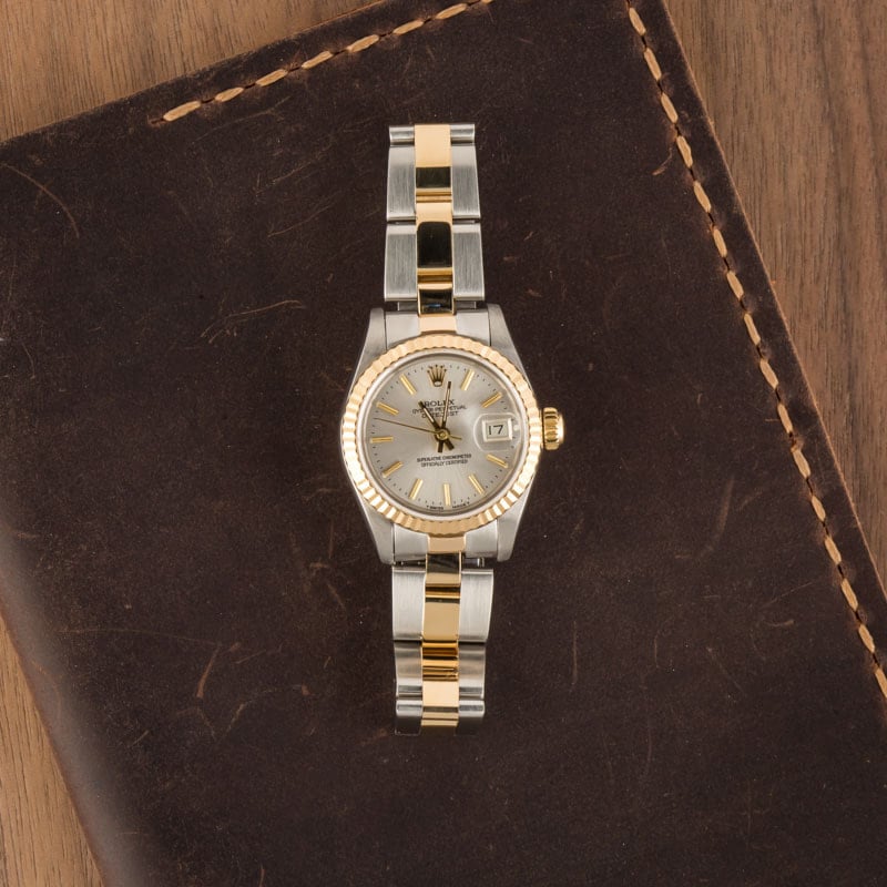 Lady Rolex Datejust 69173 Silver Index Dial