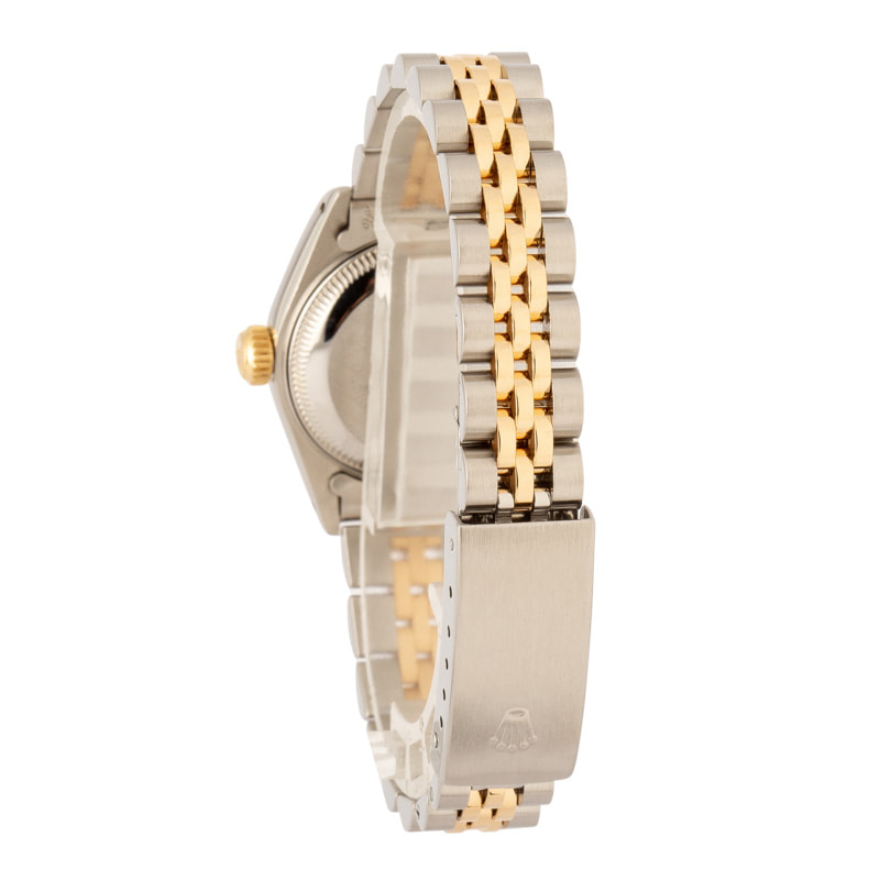 Ladies Rolex Datejust 69173 Silver Tapestry Dial