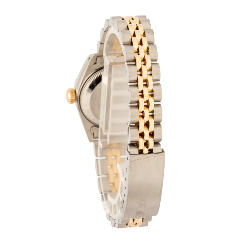 Ladies Rolex Datejust Champagne Dial 69173 Two Tone