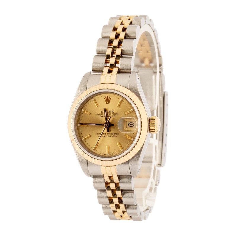 Used Rolex Lady Datejust Ref 69173 Champagne Dial