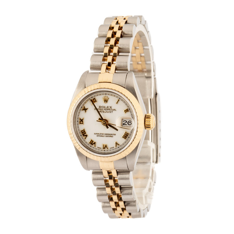Rolex Lady Datejust 69173 White Roman Dial