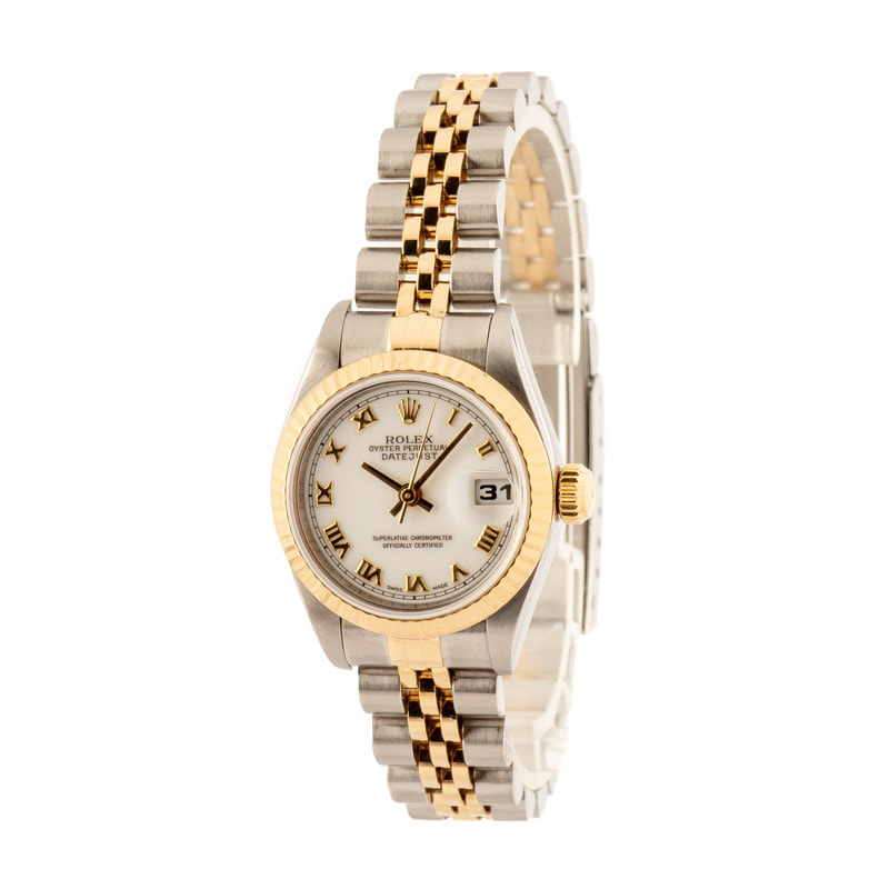 Rolex Ladies Datejust 69173 White Dial