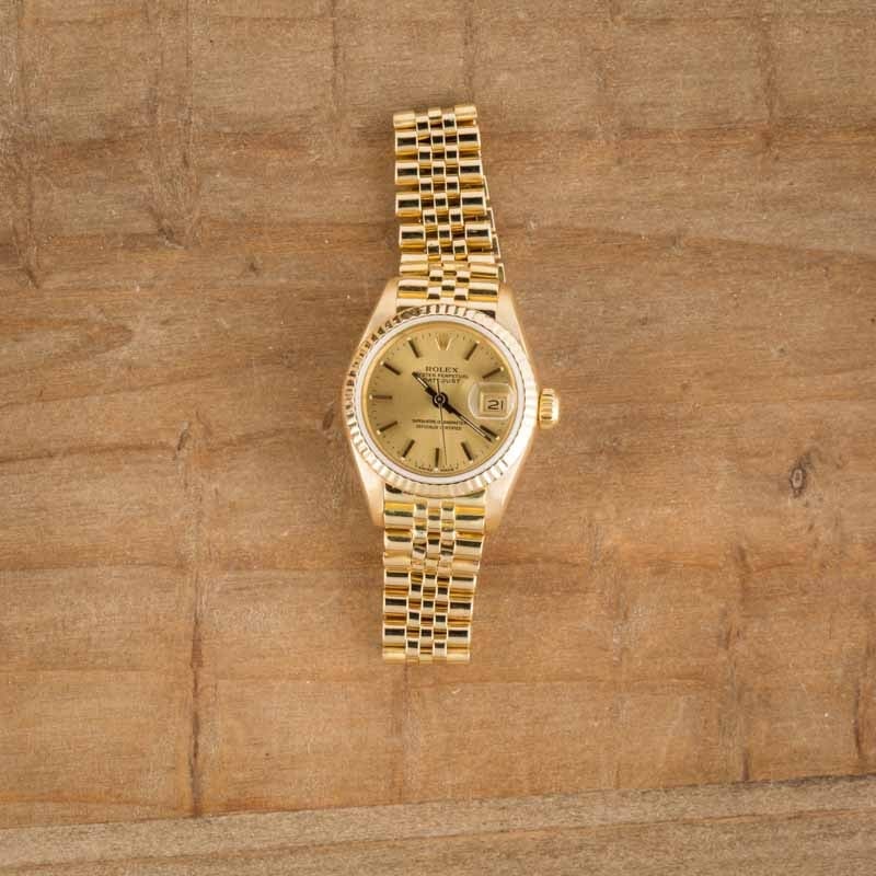 Ladies Rolex Datejust 69178 Champagne