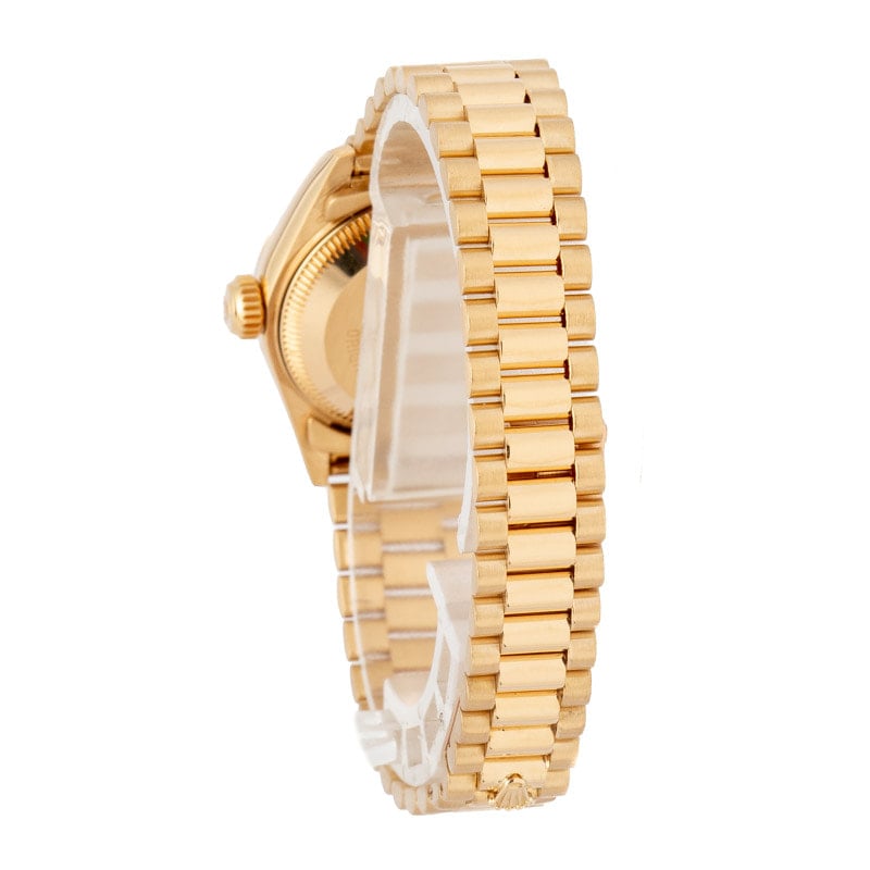 Rolex Ladies Datejust 69178 Champagne Diamond Dial