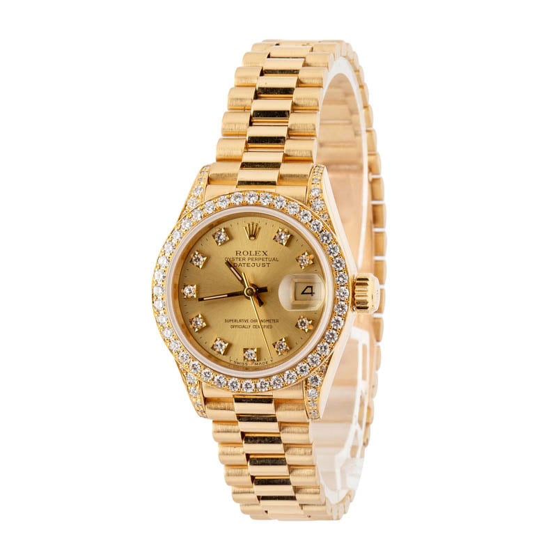 Rolex Lady Datejust 69188 18k Yellow Gold