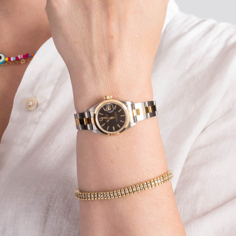 Ladies Rolex Datejust Ref 79163 Tapestry Dial