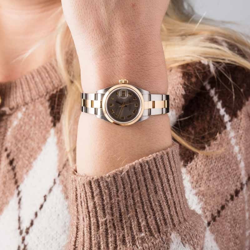 Rolex Ladies Datejust 79163 Slate Roman Dial