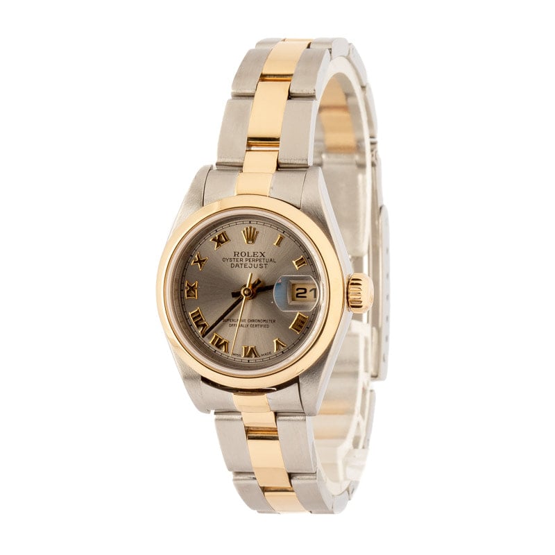 Used Rolex Lady Datejust 79163 Slate Roman Dial