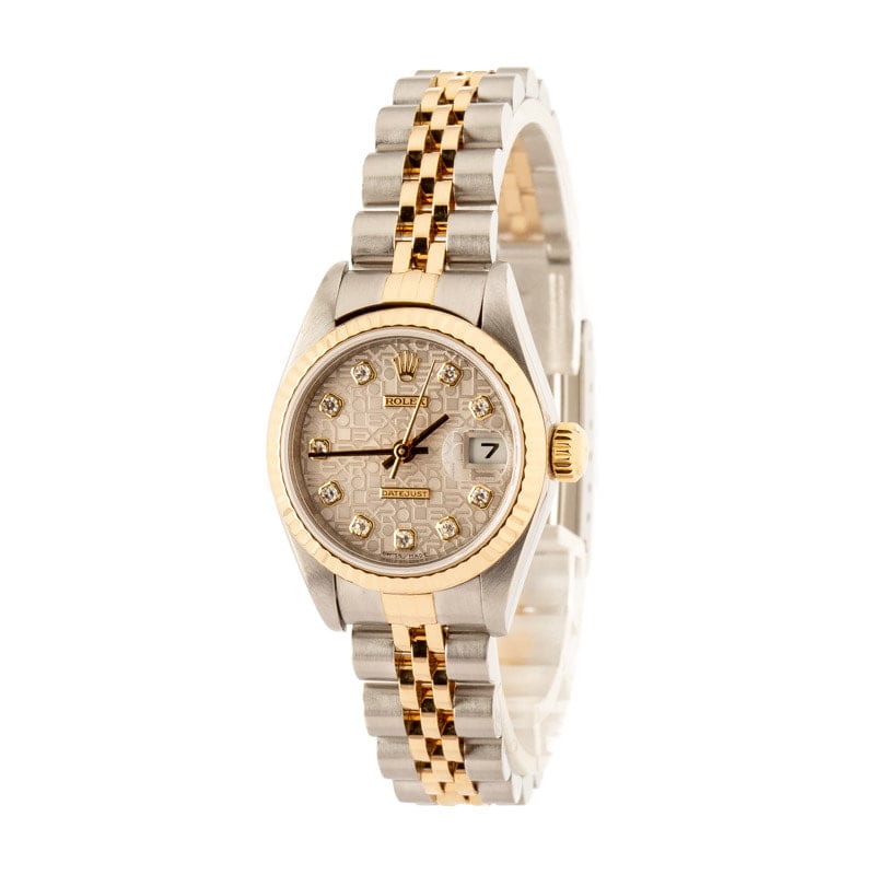 Lady Rolex Datejust 79173 Silver Jubilee Diamond Dial