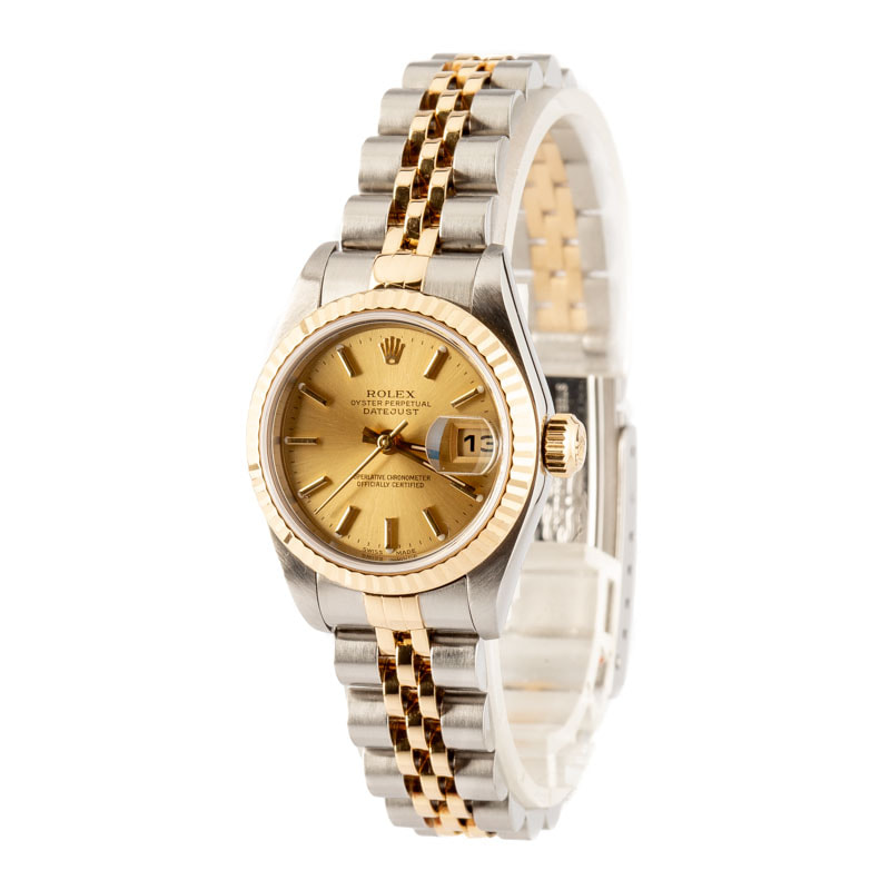 Ladies Rolex Datejust ref 79173 Champagne Dial