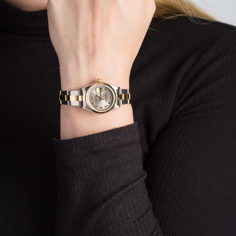 Lady Rolex Datejust 79173 Slate Roman Dial