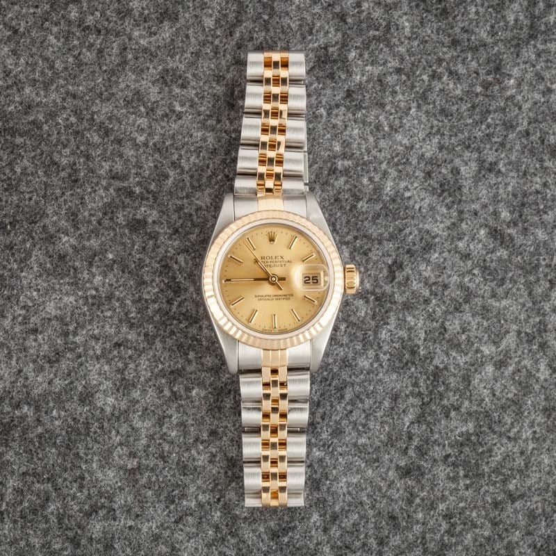 Used Rolex Datejust 79173 Champagne Dial