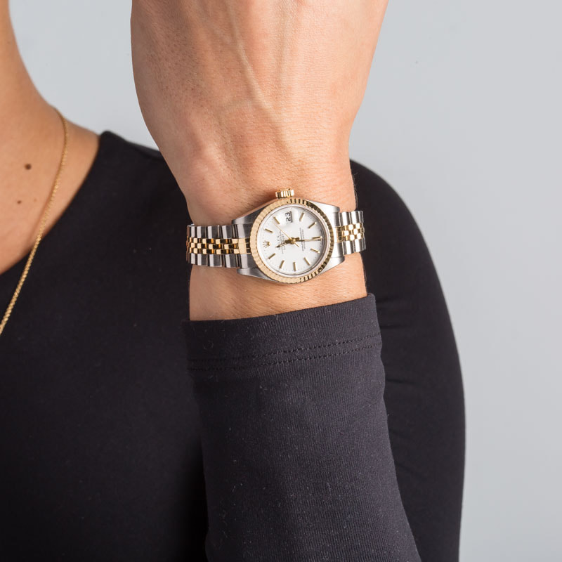 Lady Rolex Datejust 79173 White Dial