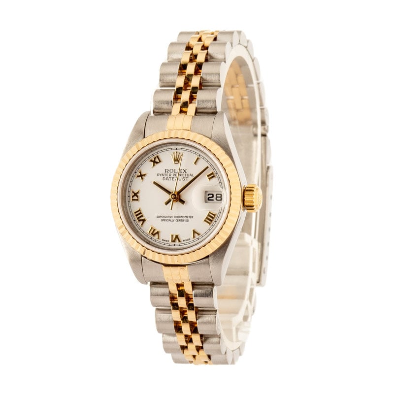 Used Rolex Datejust 79173 White Roman Dial