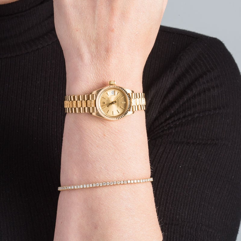 Rolex Datejust Ref 6917 18k Yellow Gold