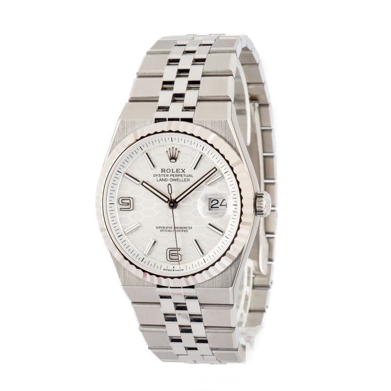 Rolex Land-Dweller 40 Ref 127334 Honeycomb Motif Dial