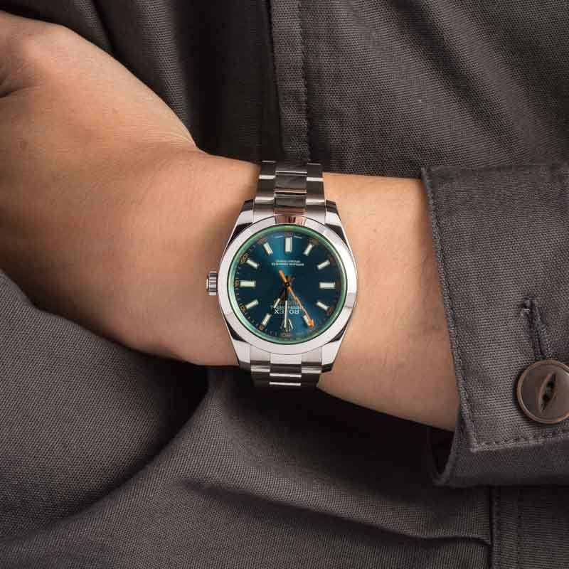 Rolex Milgauss Ref 116400GV Green Crystal