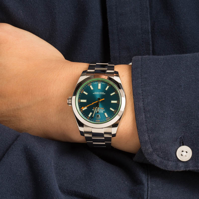 Buy Used Rolex Milgauss 116400 Bob s Watches Sku 169998