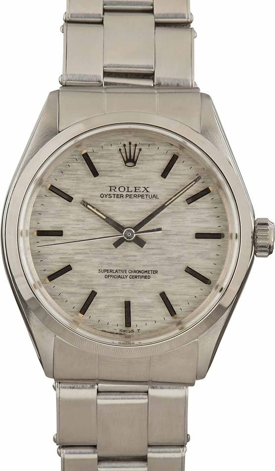 Vintage Rolex Oyster Perpetual 1002 Silver Dial