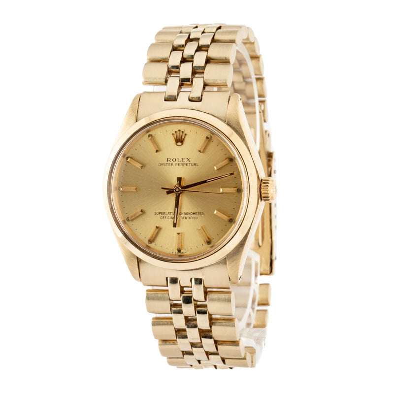 Rolex Oyster Perpetual 1002 Yellow Gold
