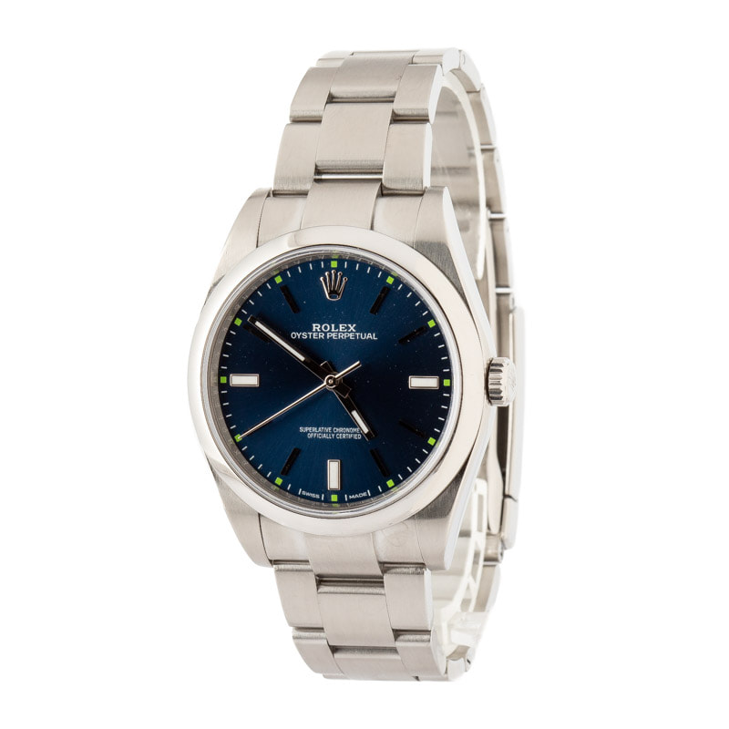 Rolex Oyster Perpetual 39 Ref 114300 Blue Dial