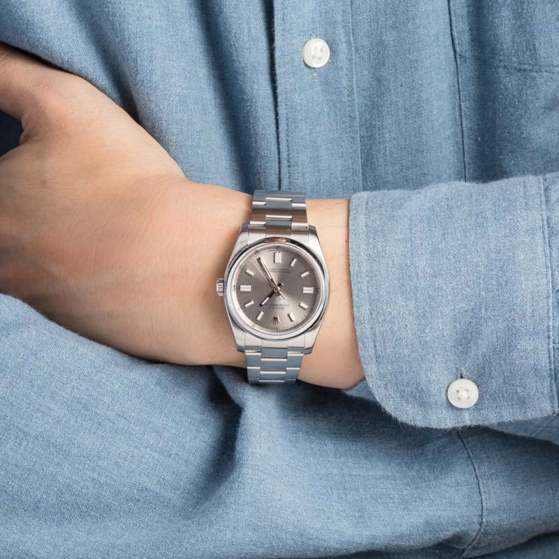 Rolex Oyster Perpetual Ref 116000 Slate Dial