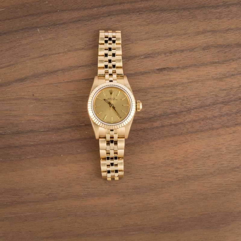 Rolex Oyster Perpetual 67198 Yellow Gold
