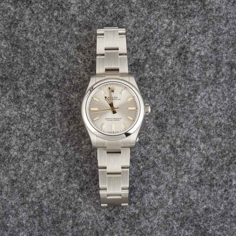Pre-Owned Rolex Oyster Perpetual 277200 Silver Dial