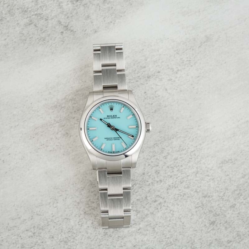 Rolex Oyster Perpetual 31 Ref 277200 Turquoise Dial