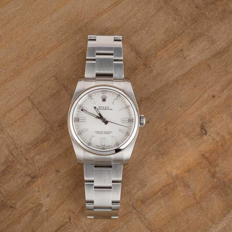 Rolex Oyster Perpetual 116000 White Dial
