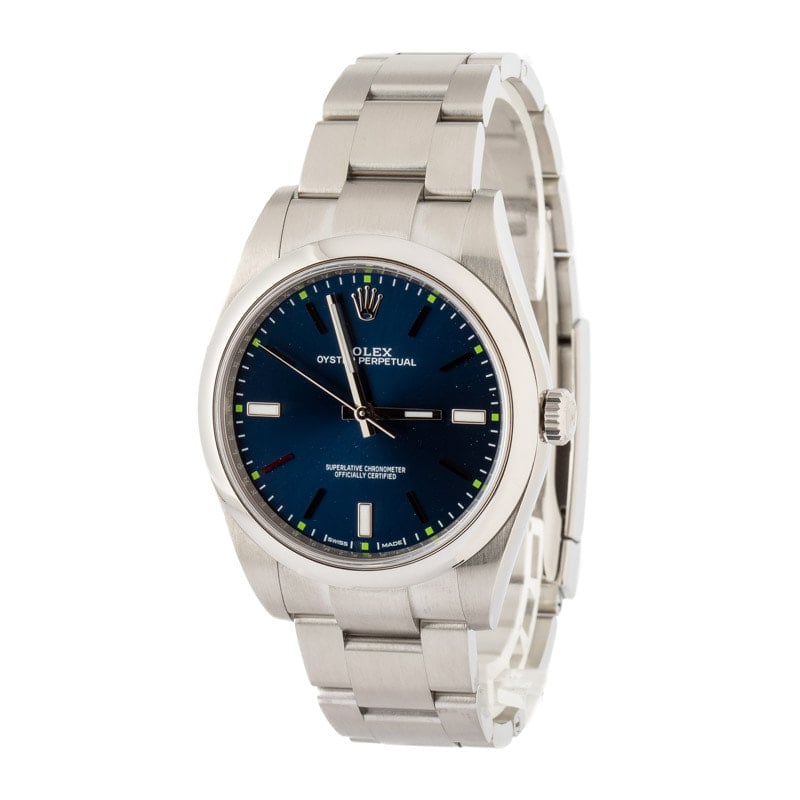 Rolex Oyster Perpetual 39MM 114300 Blue Dial
