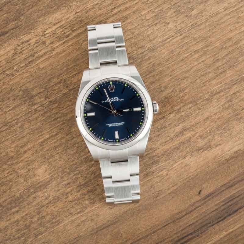 Rolex Oyster Perpetual 39MM 114300 Blue Dial