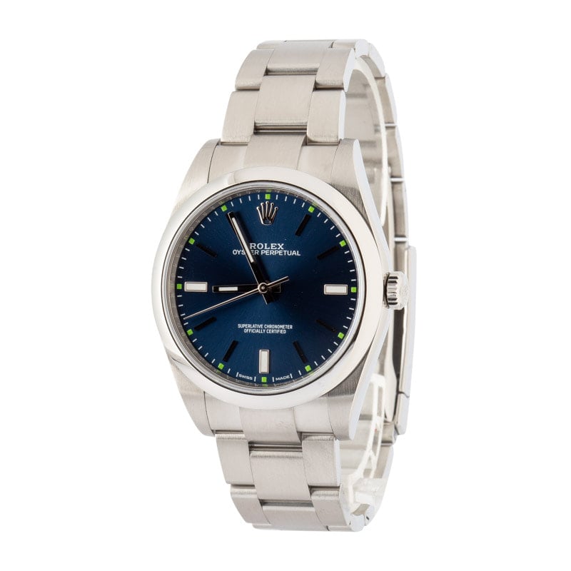 Used Rolex Oyster Perpetual 114300 Blue Dial