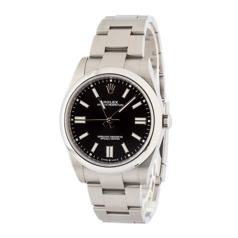 Rolex Oyster Perpetual 124300 Black Index Dial